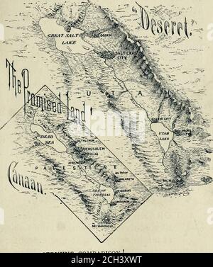 . La terra promessa: Informazioni per il visitatore alla fiera mondiale, Chicago, 1893 . rotte è il più invitante. È una com-petizione di scenario magnifico che romperebbe qualsiasi giudice che ha cercato di premiare un premio. Ma qui sono i tre. Si paga i vostri soldi (thoughat tassi molto ridotti) e si prende la vostra scelta. (i) il Denver e Rio Grande Stand-ard Gauge vi sorpassa ColoradoSprings e Manitou, attraverso il GrandCanyon dell'Arkansas e la RoyalGorge, che mendicante descrizione ; passato thefamous Red Cliff, Rock Creek e Beldenmines, che in aspro picturesssurpassa i dizzi Foto Stock