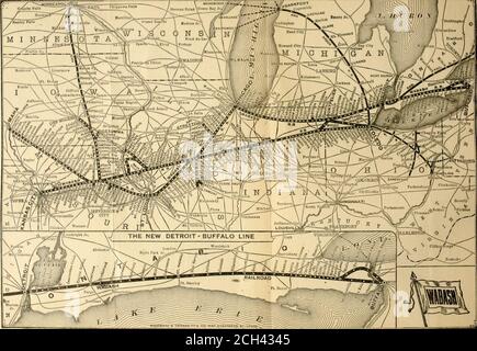 . Relazione annuale dei direttori della Wabash Railroad Co., per l'esercizio finanziario conclusosi .. . L'azienda ha nei terminali a Detroit, Chicago, Hannibal e Quincy, e nel ponte a Hannibal. La prima e la Debventure coprono le linee ad ovest del MississippiRiver sopra descritto, soggette a precedenti Ipoteche divisionali. Con i termini della prima ipoteca, un numero sufficiente di prime obbligazioni ipotecarie sono riservate tomeet, alla loro scadenza, o ogni volta che si possono effettuare scambi, dette Ipoteche di Divisionalcoprono le linee ad ovest del fiume Mississippi. -60- M risultati op operation su Mon Foto Stock