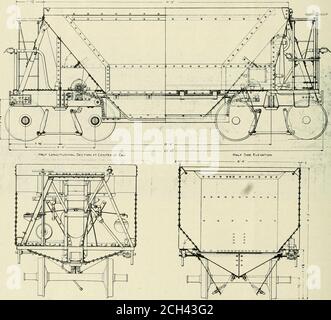 . Ingegnere americano e giornale ferroviario . SUMMERS ACCIAIO MINERALE-DULUTH E FERROVIA GAMMA FERRO. Livello di un cantiere di classificazione di circa 20 piedi con oltre due millioncubici iarde di materiale di riempimento. L'uso di queste vetture per il dislavoro ha ridotto materialmente il costo di movimentazione dei rifiuti materialmente quello di altri anni nonostante fossero operataad un grande svantaggio a causa del dovere di fare il lavoro e mantenere il traffico aperto attraverso il cantiere allo stesso tempo. Un tino che può essere realizzato scaricando il carico tutto a se stesso e seguire il riempimento spostando la pista, è il motivo per cui questo progetto di auto Foto Stock