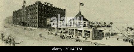 . Detroit, 'la città dello stretto'; storico, descrittivo, illustrato. LA CASA RUSSELL, Woodward Avenue e Cadillac Square. Dispone di 300 camere, con sala banchetti, sale da pranzo private, un caffè artistico e excel-Lent e ristorante, e una sala convegni in connessione.Prezzi, da 3 a 5 dollari, americano; 1.50 dollari e oltre, European.W. J. Chittenden, Proprietor. 41. L'HOTEL WAYNE, Jefferson Avenue e Third Street, di fronte alla stazione centrale del Michigan, con giardino estivo e padiglione sul fronte fiume. Ospita 350 persone. Tariffe, da |2 a 3.50 dollari, americane; da 1 a 2.50 dollari, europee. J. R. Hayes, Proprietor. Foto Stock