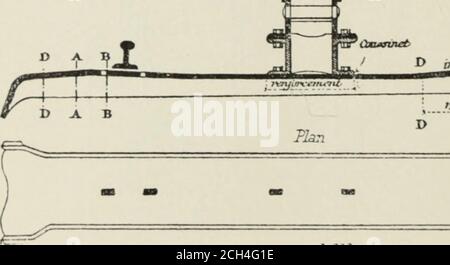 . Les chemins de fer aux Colonies et dans les Pays neufs . FIA.6, Voie a CTéinadllére Ri^geTibach surtraverse Post. Foto Stock