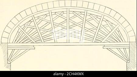 . Manuale per ingegneri ferroviari e studenti di ingegneria : contenente le regole e le tabelle necessarie per la localizzazione, la costruzione e l'attrezzatura delle ferrovie come costruito negli Stati Uniti . Fig. 122, 123, può essere impiegato. I centri utilizzati al Bletchingly Tun-nel, sulla ferrovia da Londra a dover, in Inghilterra, sono mostrati in CENTRI. 293. Fig. 123. Foto Stock