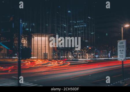 Makati City di notte Foto Stock