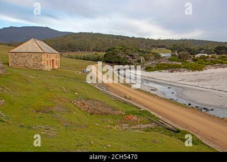 Il negozio del Commissariato a Darlington sull'Isola di Maria Foto Stock
