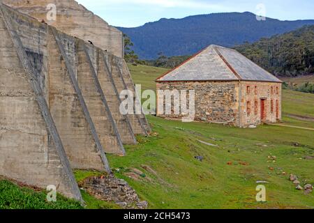 Il negozio del Commissariato a Darlington sull'Isola di Maria Foto Stock