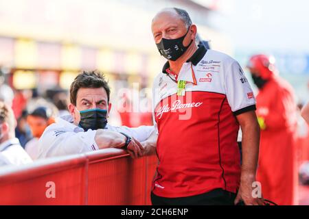 VASSEUR Frederic (fra), Team Principal di Alfa Romeo Racing ORLEN, WOLFF Toto (aut), Team Principal & CEO Mercedes AMG F1 GP, ritratto durante la forma Foto Stock