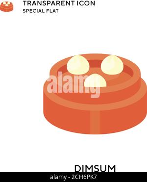 Icona vettore di Dimsum. Illustrazione piatta. Vettore EPS 10. Illustrazione Vettoriale