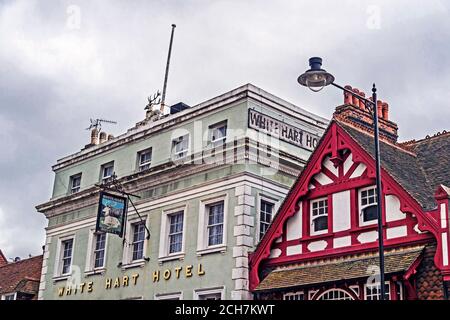 Lewes White Hart Hotel, culla della Rivoluzione Americana Foto Stock