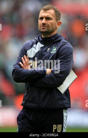 Plymouth Argyle prima allenatore di squadra Paul Wotton Foto Stock