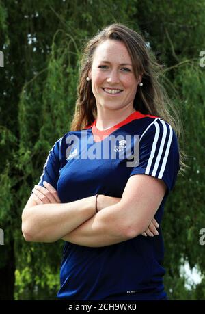 Karen Bennett durante l'annuncio della squadra al museo di River and Rowing, Henley sul Tamigi. PREMERE ASSOCIAZIONE foto. Data foto: Giovedì 9 giugno 2016. Vedi la storia del PA sport Rowing. Il credito fotografico deve essere: David Davies/PA Archive Foto Stock