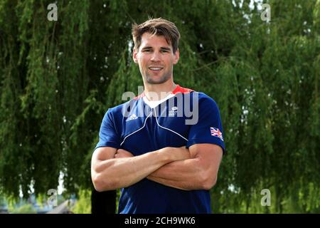 Graeme Thomas durante l'annuncio della squadra al River and Rowing Museum, Henley sul Tamigi. PREMERE ASSOCIAZIONE foto. Data immagine: Giovedì 9 giugno 2016. Guarda la storia di PA SPORT Rowing. Il credito fotografico dovrebbe essere: David Davies/PA Archive Foto Stock