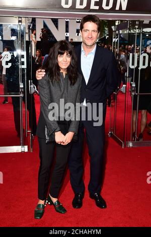 Claudia Winkelman e Kris Thykier partecipano alla prima europea di Jason Bourne che si è tenuta all'Odeon Cinema di Leicester Square, Londra. Foto Stock