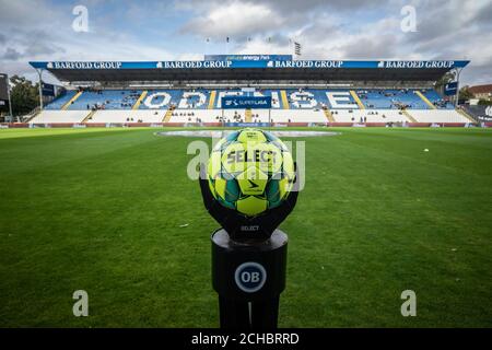 Odense, Danimarca. 13 Settembre 2020. La palla da Select è pronta per la partita 3F Superliga tra OB e FC Copenhagen al Nature Energy Park di Odense. (Photo Credit: Gonzales Photo/Alamy Live News Foto Stock