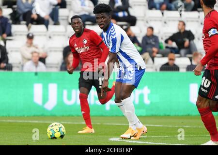 Odense, Danimarca. 13 Settembre 2020. Emmanuel Sabbi (11) di Odense visto durante il 3F Superliga match tra OB e FC Copenhagen al Nature Energy Park di Odense. (Photo Credit: Gonzales Photo/Alamy Live News Foto Stock