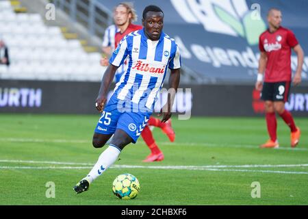 Odense, Danimarca. 13 Settembre 2020. Moses Opondo (25) di OST visto durante il 3F Superliga match tra OST e FC Copenhagen al Nature Energy Park di Odense. (Photo Credit: Gonzales Photo/Alamy Live News Foto Stock