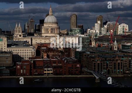 Edifici e luoghi di interesse - Vista dall'edificio di Blavatnik - Tate Moderno - Londra Foto Stock