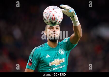 Il Manchester United portiere Sergio Romero Foto Stock
