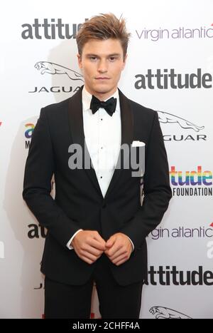 USO EDITORIALE SOLO Oliver Cheshire partecipa al Virgin Atlantic Attitude Awards al Roundhouse, Londra. Foto Stock