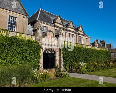 St Salvator's Quad, University of St Andrews, St Andrews, Fife, Scozia, Regno Unito, GB. Foto Stock