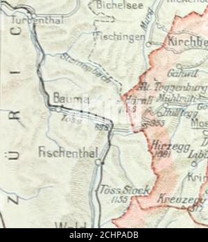 . Dichionnaire géographique de la Suisse; publié sous les auspices de la Société neuchâteloise de géographie, et sous la region de Charles Knapp, Maurice Borel, cartographe, et de V. Attinger, éditeur, avec des collaborateurs de tous les cantons . eGreenwich. CMsee ^. Dicheisee . *- ri. i Foto Stock