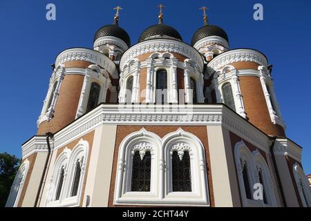 Alexander Nevsky Cattedrale ortodossa, Aleksander Nevski katedraal, Città Vecchia, Tallinn, Estonia, Europa Foto Stock