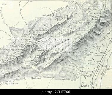 . Dictionnaire géographique de la Suisse; publié sous les auspices de la Société neuchâteloise de géographie, et sous la region de Charles Knapp, Maurice Borel, cartographhe, et de V. Attinger, éditeur, avec des collaborateurs de tous les cantons . Foto Stock