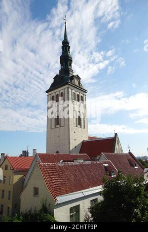 Chiesa di San Nicola, Niguliste kirik, Nikolaikirche, Città Vecchia, Tallinn, Estonia, Europa Foto Stock