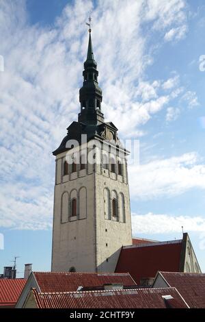 Chiesa di San Nicola, Niguliste kirik, Nikolaikirche, Città Vecchia, Tallinn, Estonia, Europa Foto Stock