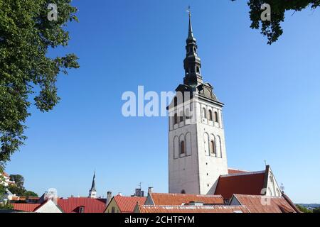 Chiesa di San Nicola, Niguliste kirik, Nikolaikirche, Città Vecchia, Tallinn, Estonia, Europa Foto Stock