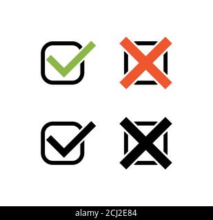 Lista di controllo , lista di controllo Imposta icona web piatta sfondo bianco isolato. Simbolo del contrassegno, test di raccolta documenti, illustrazione vettoriale . Illustrazione Vettoriale