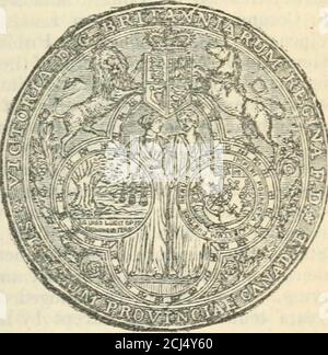 . Una storia del Canada e delle altre province britanniche del Nord America. E della loro religione, leggi e istituzioni.(n 1763, le leggi criminali di Enghsh furono introdotte in Canada per proclamazione reale; ma, dal- 13. Québec atto del 1774, la proclamazione dei TINS è stata annullata, e l'antica Coutume de Paris (legge e usanza di Parigi) restaurato in materia civile. Con questo atto, il criminale inglese, iaw è stato perpetuato, e un consiglio supremo legislativo stabilito. 14. La legge costituzionale del 1791 divise il Provinceinto Upper e LowerCanada; introdusse un sistema di governo. «er Foto Stock