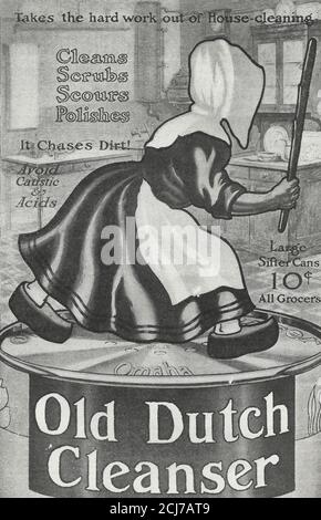 Pubblicità per Old Dutch Cleanser, circa 1910 Foto Stock