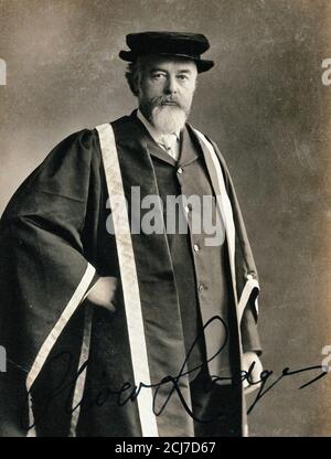 Sir Oliver Lodge, circa 1910 Foto Stock