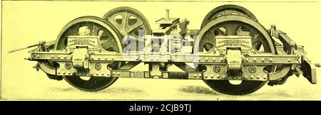. Il giornale ferroviario di strada . Pres • & Gen. M| GIORNALE FERROVIARIO STRADALE. 201 PECKHAMS cuscinetto centrale doppio Bolster9 a 66° ammortizzato PROGETTATO APPOSITAMENTE PER IL SERVIZIO FERROVIARIO ELETTRICO AD ALTA VELOCITÀ. NO. 14 UN FOE PROGETTATO DI LUNGHEZZA MEDIA E PESO SUBURBANO O ELEVATE AUTOMOBILI ELETTRICHE. EXTRA STRONG N. 14 A PROGETTATO PER AUTO EXTRA PESANTI AD ALTA VELOCITÀ, SUBURBANE, SOPRAELEVATE O LINEE DI TRASPORTO. Foto Stock