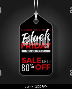 Tag di vendita Black Friday Illustrazione Vettoriale