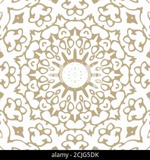 Oriental Seamless Vector Pattern - ornamento ripetitivo per tessuti, carta avvolgente, moda ecc. Illustrazione Vettoriale