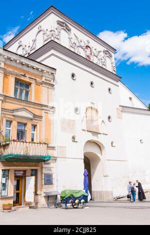 Aušros vartai, Porte d'Alba, Vilnius, Lituania Foto Stock