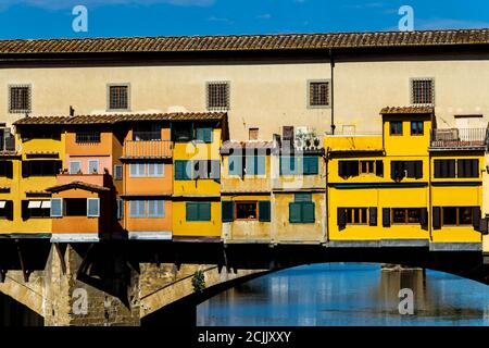 Immagine di primo piano di Ponte Vecchio Foto Stock