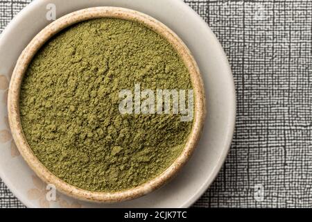 Green Smoothie Mix in una ciotola Foto Stock