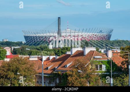 Polen. 28 Agosto 2020. Polonia, Agosto/Settembre 2020: Impressioni Polonia - 2020 Polonia/Varsavia-Varsavia/Stadion PGE Narodowy | Usage worldwide Credit: dpa/Alamy Live News Foto Stock