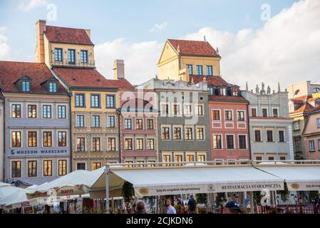 Polen. 28 Agosto 2020. Polonia, Agosto/Settembre 2020: Impressioni Polonia - 2020 Polonia/Varsavia-Varsavia/Altstadtmarkt | utilizzo nel mondo Credit: dpa/Alamy Live News Foto Stock