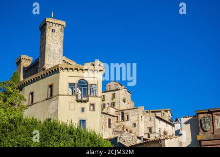 Bolsena, Italia - il centro storico di Bolsena sul lago omonimo Foto Stock