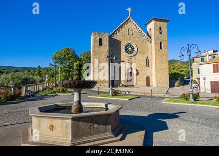 Bolsena, Italia - il centro storico di Bolsena sul lago omonimo Foto Stock