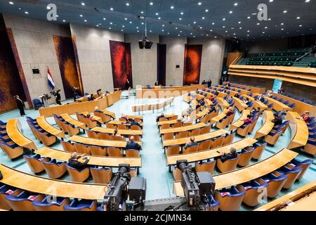 Den Haag, Paesi Bassi. 15 settembre 2020. DEN HAAG, 15-09-2020, il Ministro van Financien Wopke Hoekstra consegna il Miljoennota al Parlamento olandese a Prinsjesdag 2020. Credito: Pro Shots/Alamy Live News Foto Stock