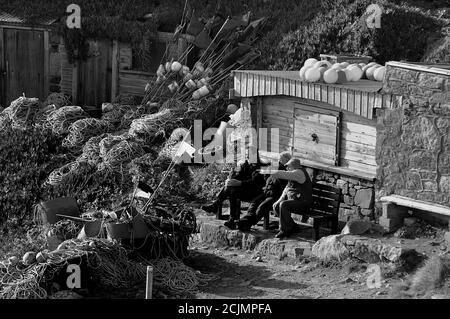 Fisherman St Just Cornwall Foto Stock