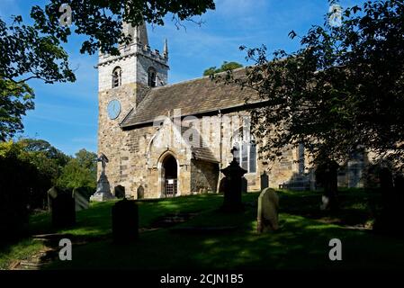 All Saints Church nel villaggio di Ledsham, West Yorkshire, Inghilterra Regno Unito Foto Stock