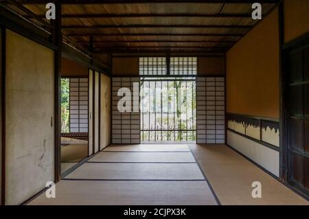 Shoiken Teahhouse, Katsura Imperial Villa. Tradizionale chaya (casa da tè) costruito nel periodo Edo, 17 ° secolo. Foto Stock