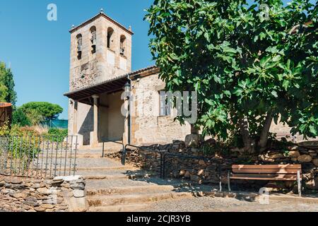 Parrocchia di nostra Signora dell'Assunzione a Sotoserrano, spagna. Foto Stock