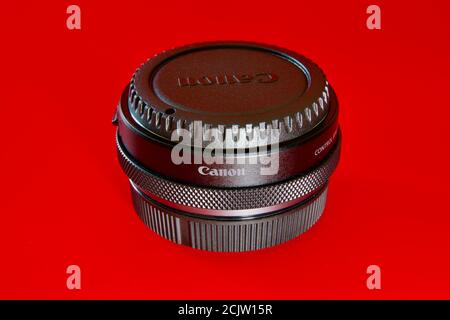 Adattatore per montaggio ad anello Canon Control Foto Stock