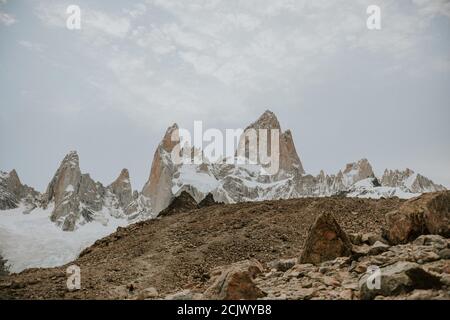 Bella scena di El Chalten in Patagonia Argentina Foto Stock